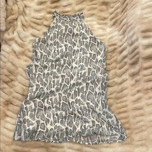Sleeveless Animal Print dress